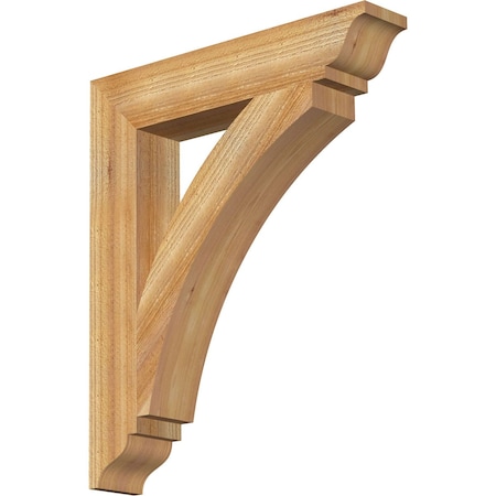 Ekena Millwork Thorton Traditional Rough Sawn Bracket, Western Red Cedar, 4"W x 22"D x 26"H BKT04X22X26THR01RWR